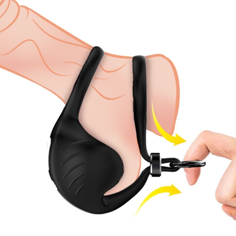 Armony For Him-Anello scroto vibratore Nero-Silicone, 10 1 Armony For Him-Anello scroto vibratore Nero-Silicone, 10 · Anelli & Guaine per pene
