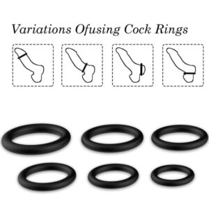 Armony For Him-Anelli di Silicone Nero · Anelli & Guaine per pene (immagine 3)