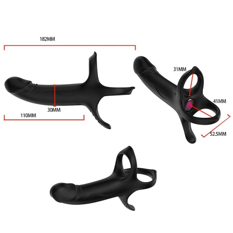 Armony For Him-Dildo con Anello e Vibratore con Telecomando · Anelli & Guaine per pene (immagine 3)