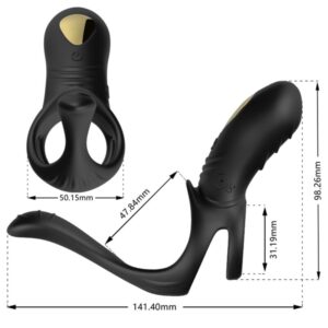 Armony For Him-Joy Jumper Ring Vibratore per Coppia & Plug anale · Anelli & Guaine per pene (imaginea 4)