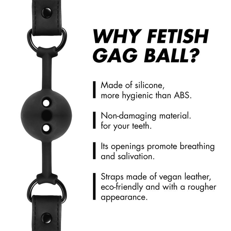 Fetish Submissive Bondage-Gag Sfera di Silicone Respirabile 9 Fetish Submissive Bondage-Gag Sfera di Silicone Respirabile · Bondage & Manette (imaginea 9)