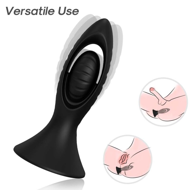 Armony Anal-Vibratore e Plug anale di Silicone Nero-10 velocità · Giocattoli anali (imaginea 4)