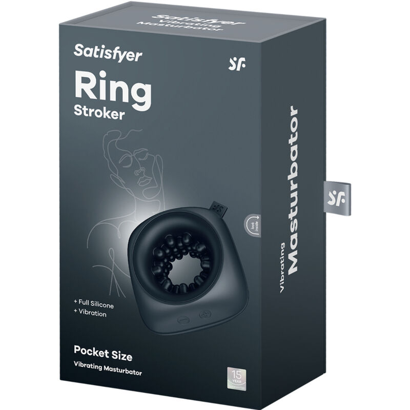 Satisfyer Ring-Ring Stroker Masturbatore e Vibratore-Silicone, 12 · Anelli & Guaine per pene (imaginea 6)