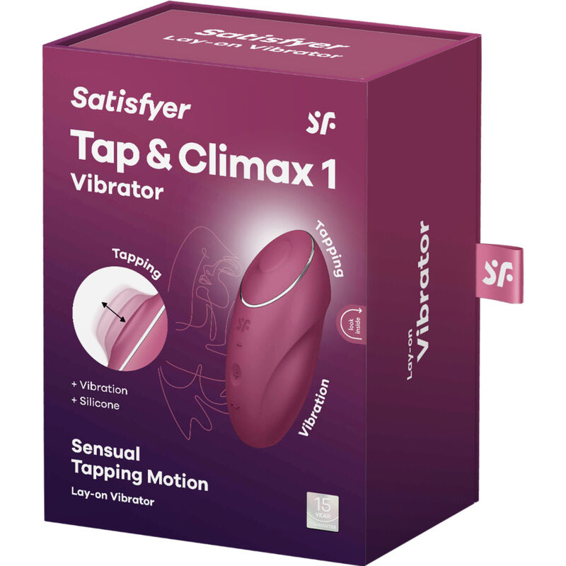 Satisfyer-Tap & Climax 1 Silicone Vibratore Lay-on · Vibratori (immagine 4)