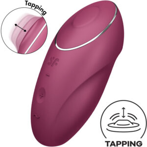 Satisfyer-Tap & Climax 1 Silicone Vibratore Lay-on · Vibratori