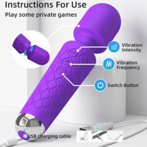 Armony-Mini massaggiatore e vibratore viola-silicone, 7 velocità · Vibratori (imaginea 6)