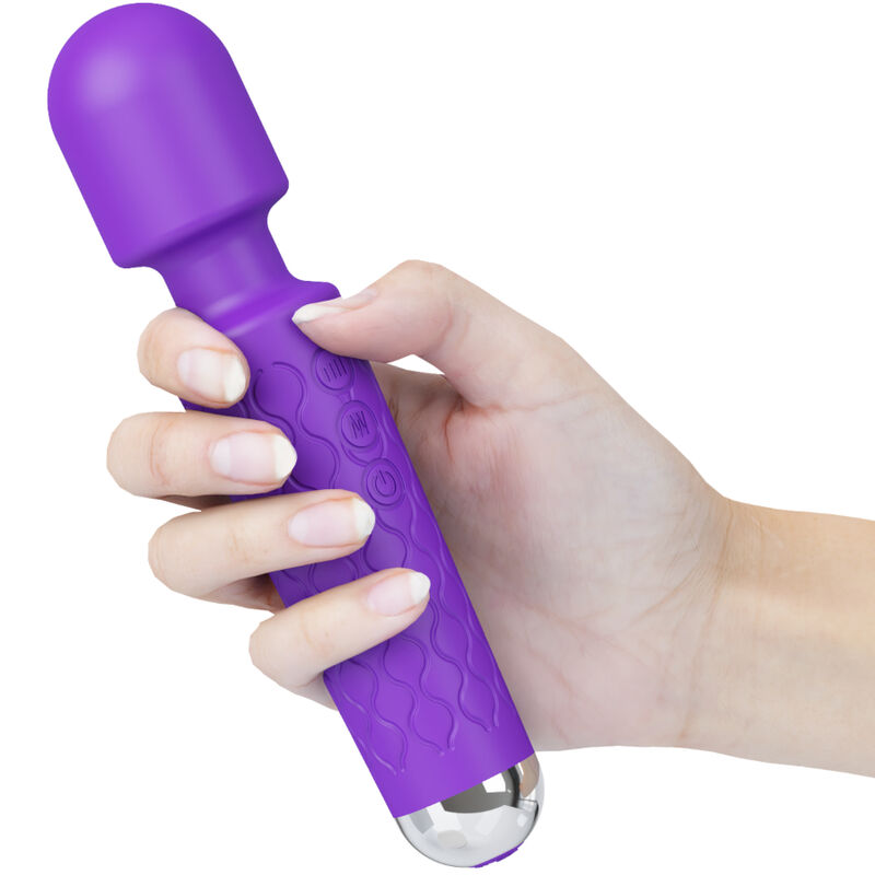 Armony-Mini massaggiatore e vibratore viola-silicone, 7 velocità