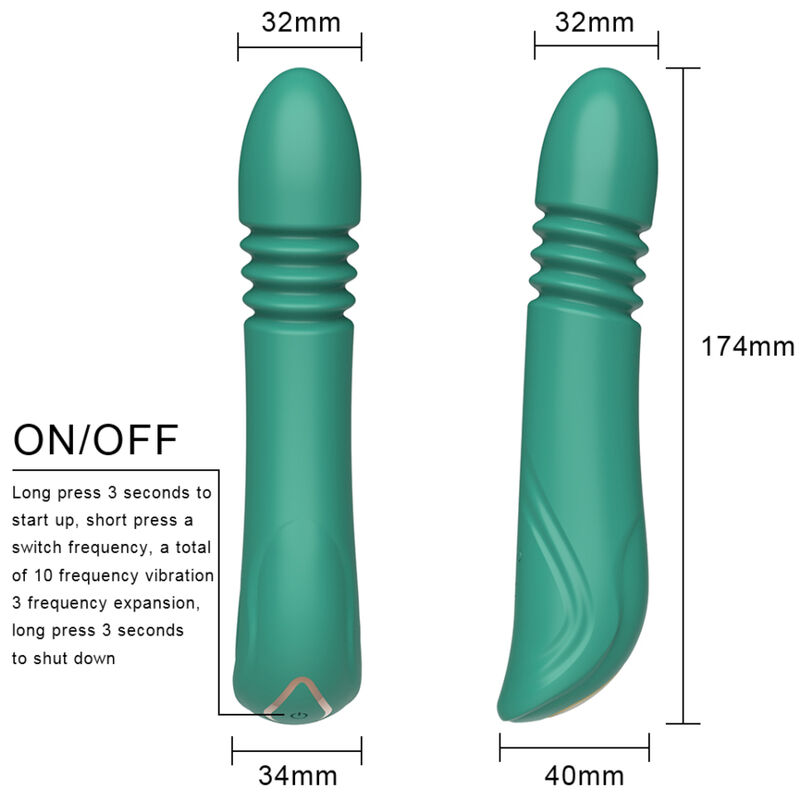 Armony-Vibratore G-spot Verde con funzione di impulso 2 Armony-Vibratore G-spot Verde con funzione di impulso · Vibratori (imaginea 2)