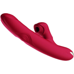Armony-Bump Vibratore e Ventosa Modello 1 Burgund-Silicone, 12 velocità