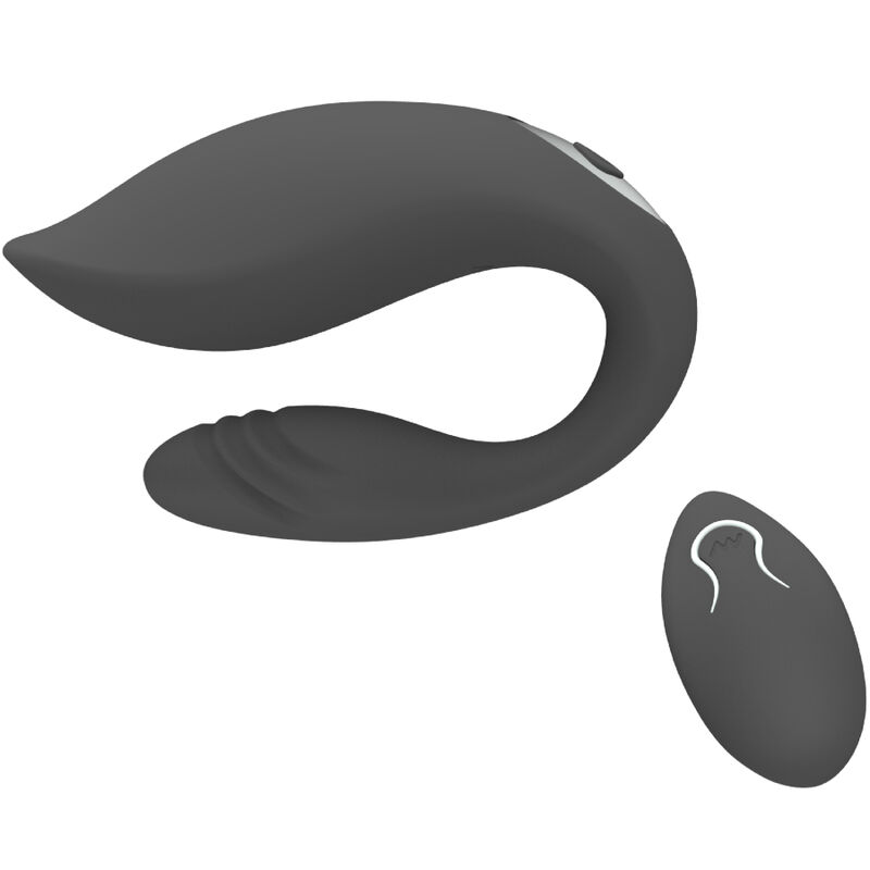 Armony-Martha Vibratore per Coppia Nero, Telecomando-Silicone