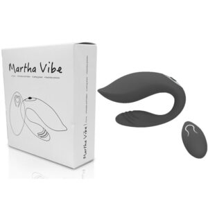 Armony-Martha Vibratore per Coppia Nero, Telecomando-Silicone · Giocattoli per coppie (imaginea 3)