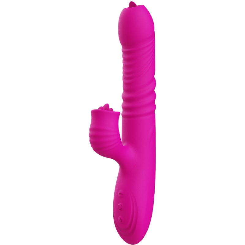 Armony-Fanny Vibratore Multifunzione Doppia Lingua, Fucsia · Vibratori (immagine 3)