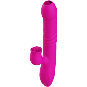 Armony-Fanny Vibratore Multifunzione Doppia Lingua, Fucsia
