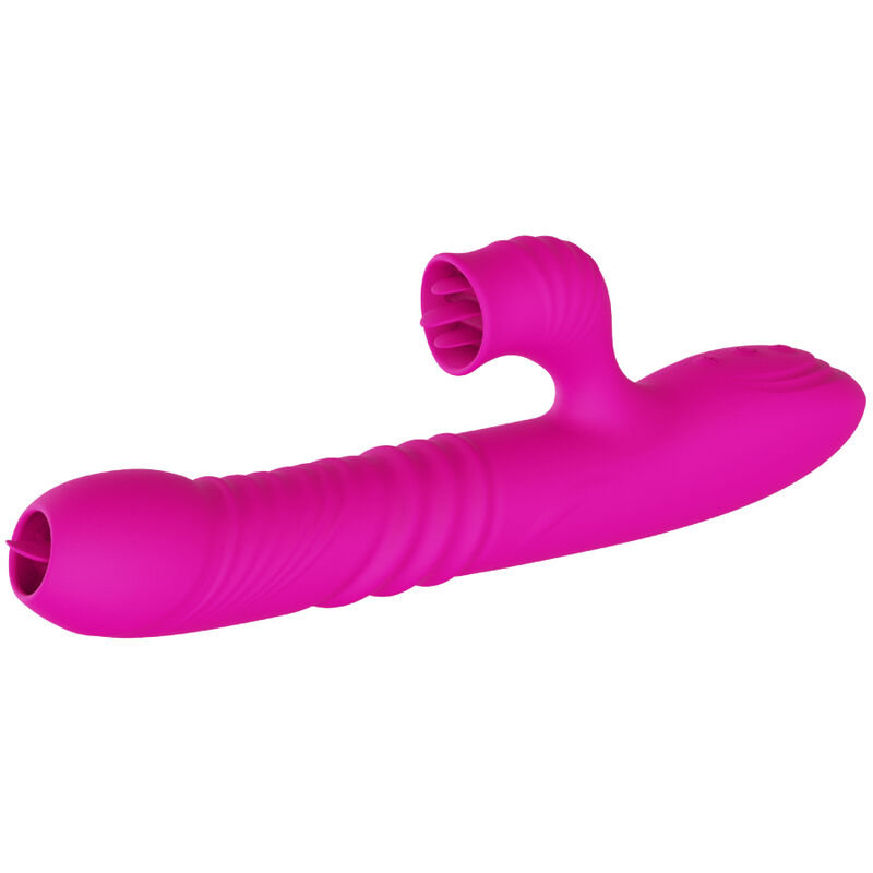 Armony-Fanny Vibratore Multifunzione Doppia Lingua, Fucsia · Vibratori (immagine 2)