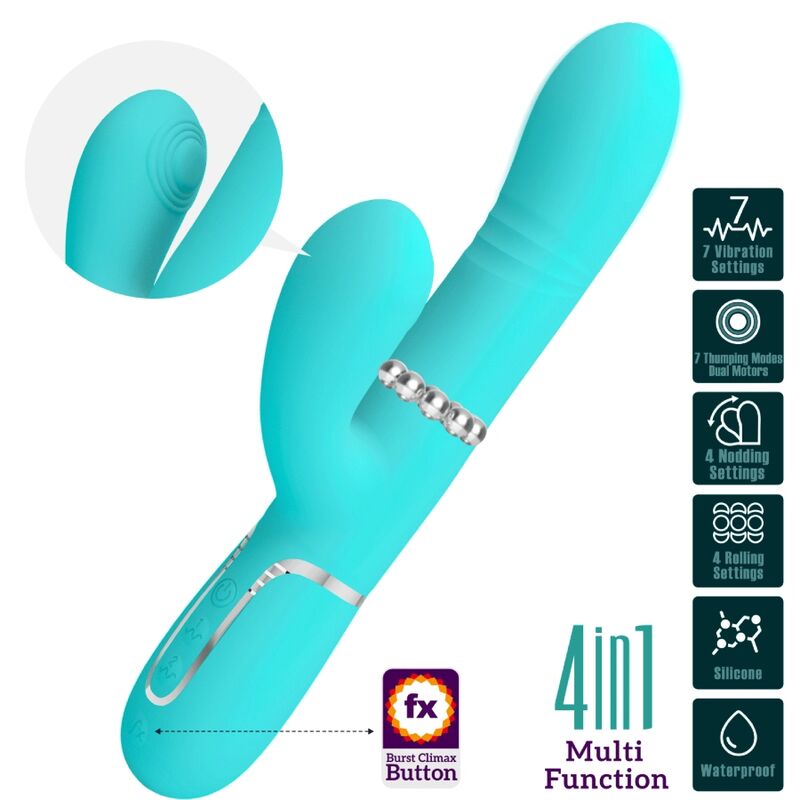 High Tech-Vibratore multifunzione Rabbit G-spot Aqua 2 High Tech-Vibratore multifunzione Rabbit G-spot Aqua — PRETTY LOVE · Vibratori (imaginea 2)