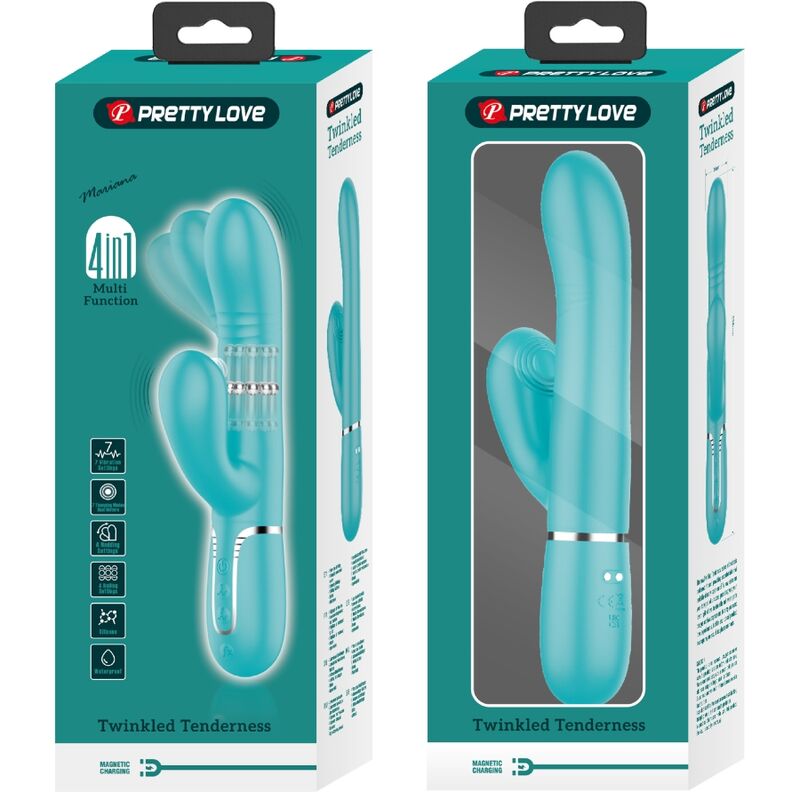 High Tech-Vibratore multifunzione Rabbit G-spot Aqua — PRETTY LOVE · Vibratori (imaginea 4)