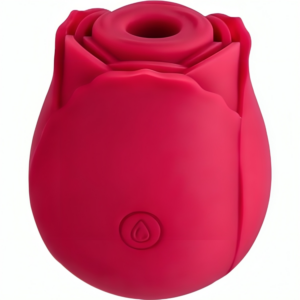 Armony-Tazza di aspirazione del fiore delizioso Rosso-Silicone, 10 velocità