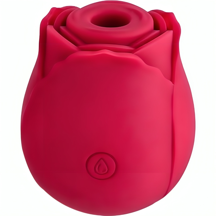 Armony-Tazza di aspirazione del fiore delizioso Rosso-Silicone, 10 velocità