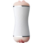 Armony-Masturbatore Doppia Vagina e Bocca, Bianco-TPE · Masturbatori