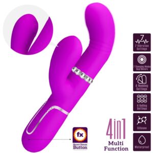 High Tech-Vibratore multifunzione coniglio G-spot in silicone 28 High Tech-Vibratore multifunzione coniglio G-spot in silicone — PRETTY LOVE · Vibratori (imaginea 6)