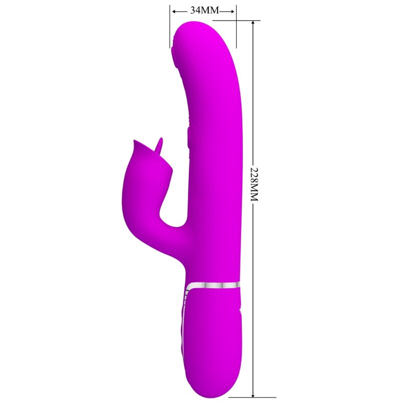 High Tech-Vibratore coniglio con funzione di liquefazione in silicone — PRETTY LOVE · Vibratori (imaginea 3)