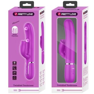 High Tech-Vibratore coniglio con funzione di liquefazione in silicone — PRETTY LOVE · Vibratori (imaginea 4)