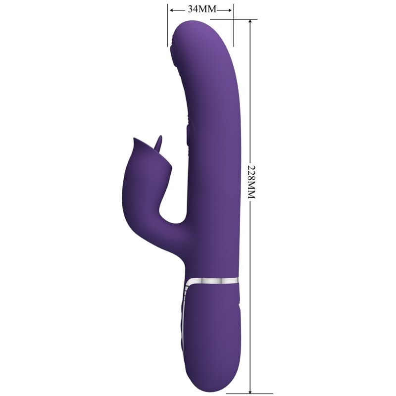High Tech-Vibratore coniglio con funzione di liquefazione in silicone — PRETTY LOVE · Vibratori (imaginea 7)