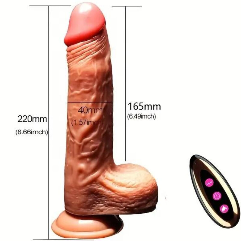 Armony-Dildo Vibratore Realistico con Spingere, Riscaldamento · Vibratori (imaginea 5)