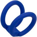 Calexotics-Inel Dublu pentru Penis Admiral, Albastru-Silicon · Inele & Mansoane Penis