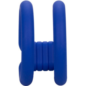 Calexotics-Anello doppio per il pene, Blu-Silicone · Anelli & Guaine per pene (immagine 3)