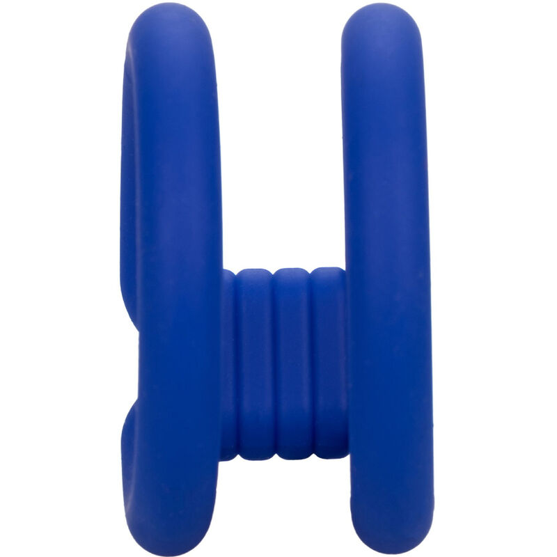 Calexotics-Anello doppio per il pene, Blu-Silicone · Anelli & Guaine per pene (immagine 3)