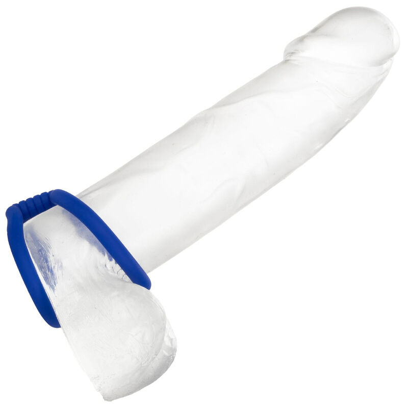 Calexotics-Anello doppio per il pene, Blu-Silicone · Anelli & Guaine per pene (immagine 5)