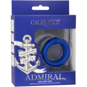 Calexotics-Anello doppio per il pene, Blu-Silicone · Anelli & Guaine per pene (immagine 6)