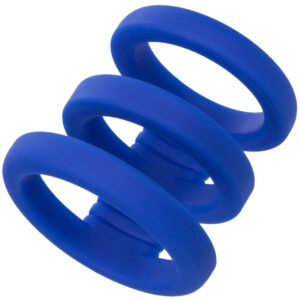 Calexotics-Anello Triplo per Pene Blu-Silicone · Anelli & Guaine per pene