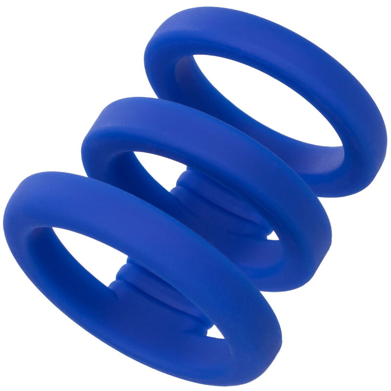 Calexotics-Anello Triplo per Pene Blu-Silicone · Anelli & Guaine per pene