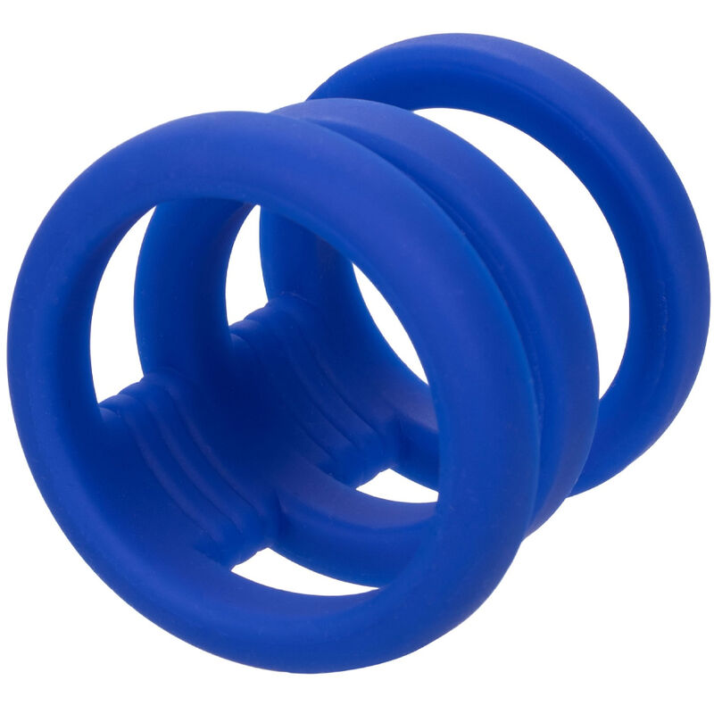 Calexotics-Anello Triplo per Pene Blu-Silicone · Anelli & Guaine per pene (immagine 3)