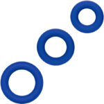 Calexotics-Set Anelli Pene Blu-Silicone, Impermeabile · Anelli & Guaine per pene