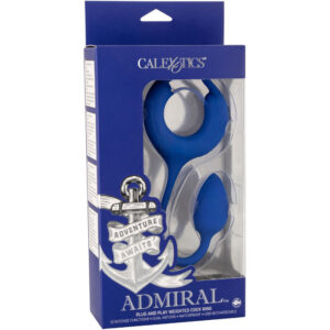 Calexotics-Anello vibrante con peso Blu-Silicone, 10 · Anelli & Guaine per pene (immagine 3)