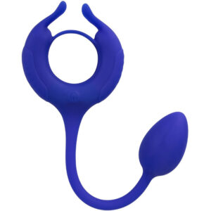 Calexotics-Anello vibrante con peso Blu-Silicone, 10 · Anelli & Guaine per pene