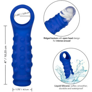 Calexotics-Guaina con perle per il pene in silicone · Anelli & Guaine per pene (imaginea 2)