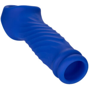 Calexotics-Wave Guaina Pene di Silicone Liquido, Blu · Anelli & Guaine per pene (imaginea 2)