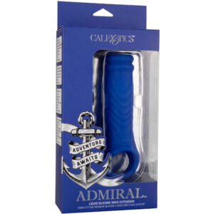 Calexotics-Wave Guaina Pene di Silicone Liquido, Blu · Anelli & Guaine per pene (imaginea 6)