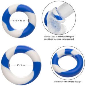 Calexotics-Set 2 Anelli per Pene-Silicone · Anelli & Guaine per pene (immagine 3)