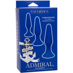Calexotics-Kit 3 Plug anale Blu-Silicone, Ventosa · Giocattoli anali (immagine 3)