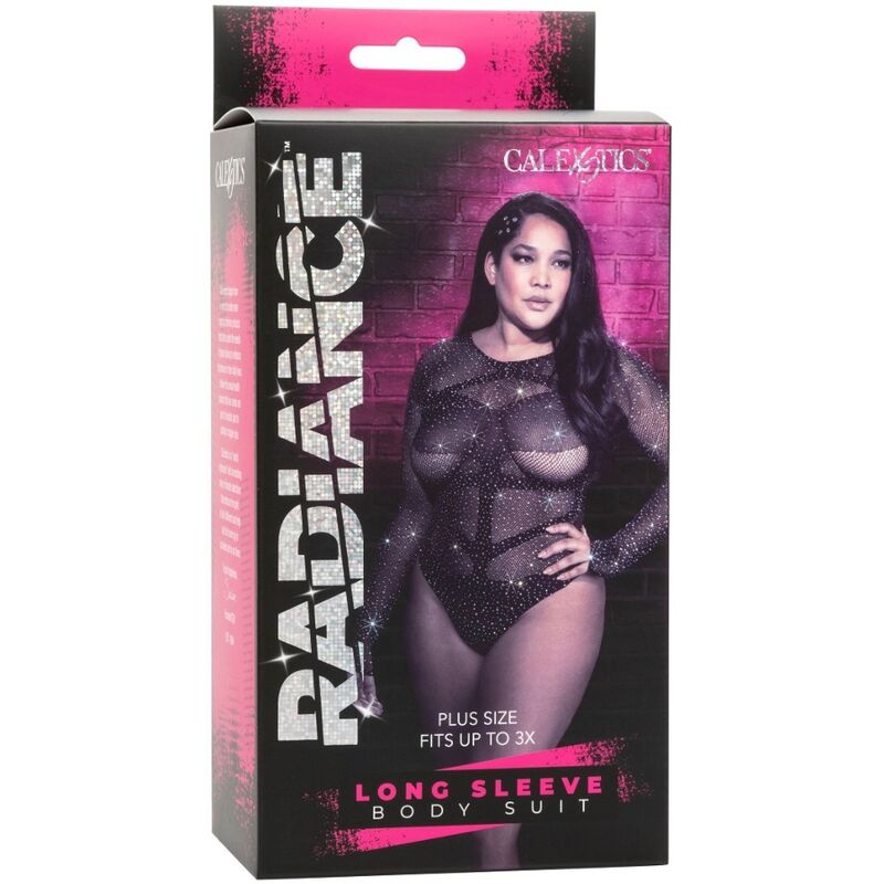Calexotics-Body Radiance Plus Size Maniche Lunghe e Strisce · Lingerie sexy donna (imaginea 4)