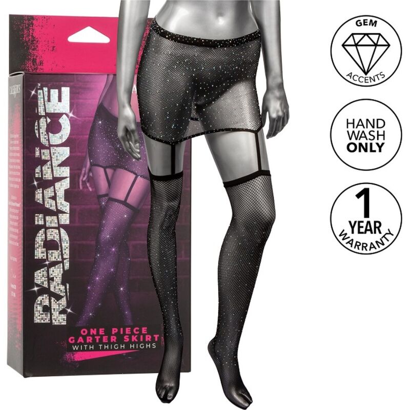 Calexotics-Radiance Gonna con Giarrettiera e Calze