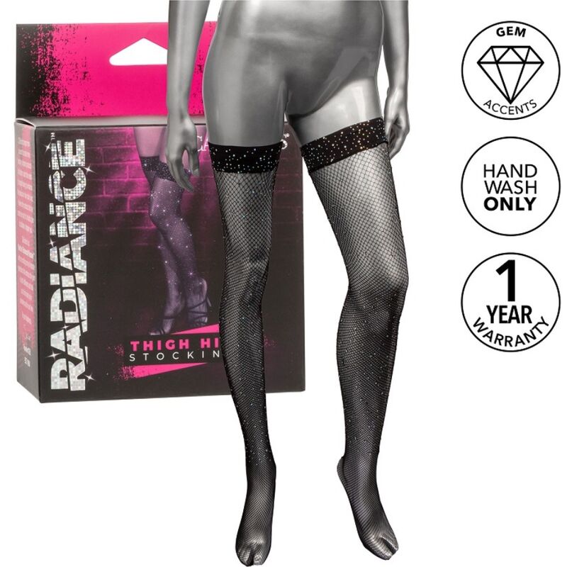 Calexotics-Radiance Calze Fino alla Coscia con Strass