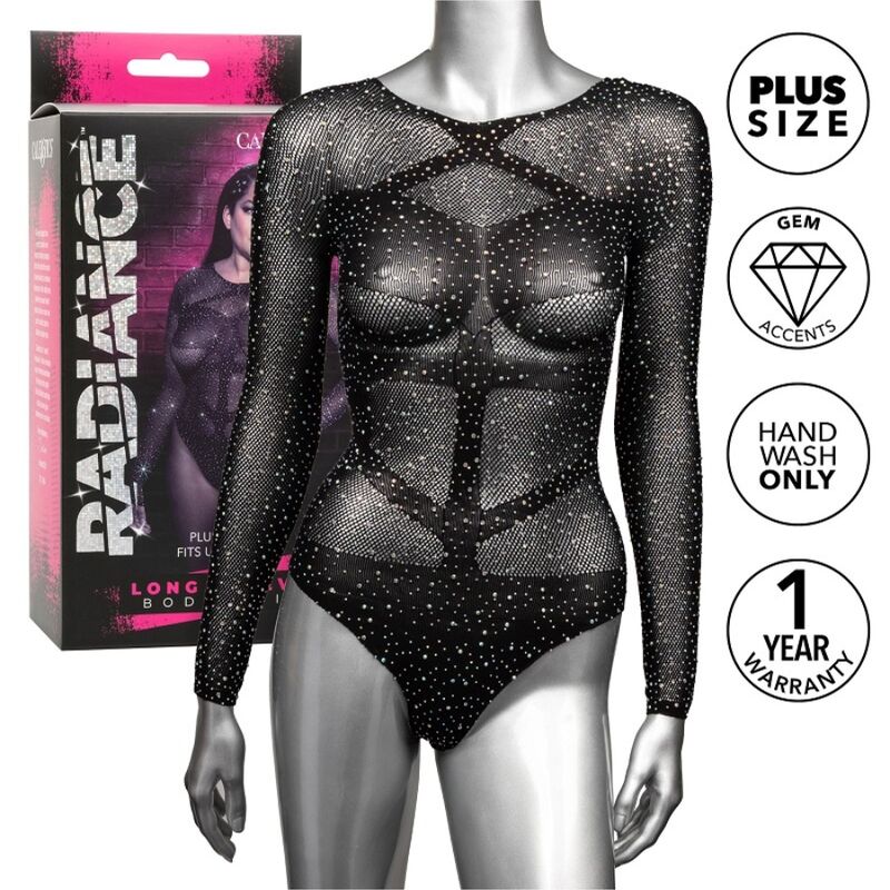 Calexotics-Body Radiance Plus Size Maniche Lunghe e Strisce 1 Calexotics-Body Radiance Plus Size Maniche Lunghe e Strisce · Lingerie sexy donna