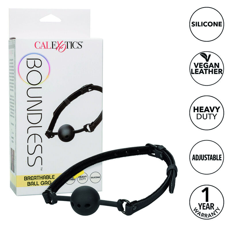 Calexotics-Boundless Morsetto traspirante a sfera in silicone · Bondage & Manette (imaginea 10)