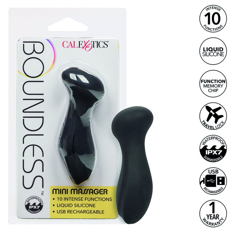 Calexotics-Boundless Mini Massaggiatore-Silicone, 10 velocità, Ricaricabile 2 Calexotics-Boundless Mini Massaggiatore-Silicone, 10 velocità, Ricaricabile · Vibratori (imaginea 2)